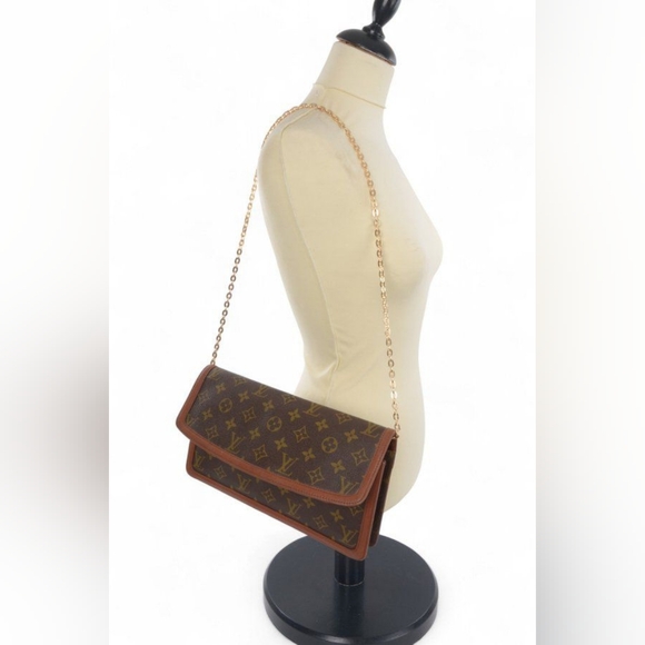 LOUIS VUITTON Monogram Dame Clutch Bag Brown - Picture 5 of 13